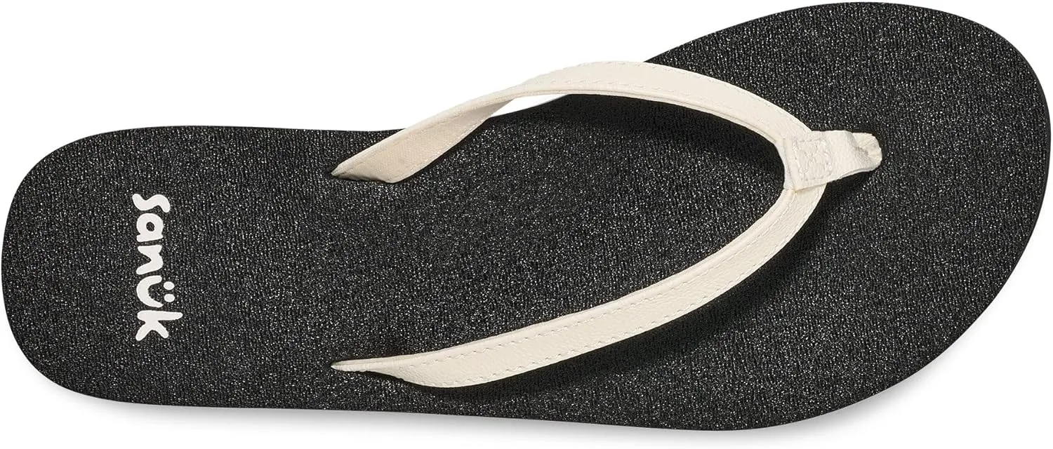Sanuk Yoga Joy | Flip Flops for Women | Yoga Sandals For Women | Women's Beach Sandals | Memory Foam Footbed