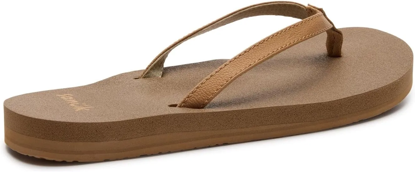 Sanuk Yoga Joy | Flip Flops for Women | Yoga Sandals For Women | Women's Beach Sandals | Memory Foam Footbed