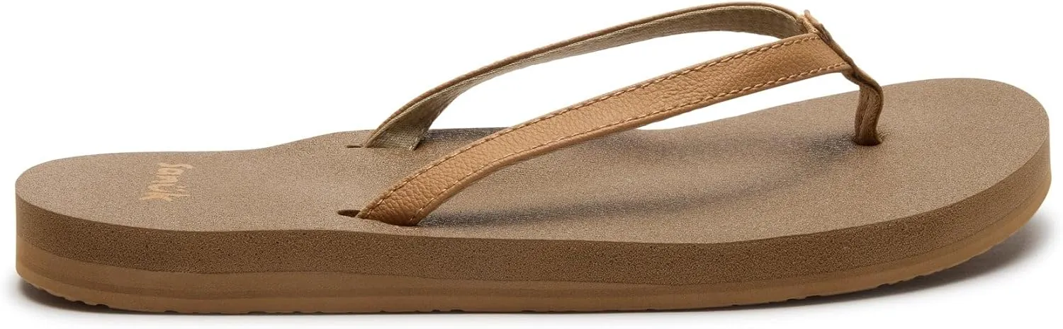 Sanuk Yoga Joy | Flip Flops for Women | Yoga Sandals For Women | Women's Beach Sandals | Memory Foam Footbed