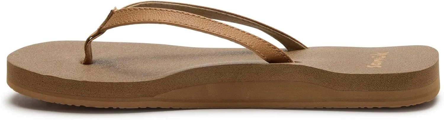 Sanuk Yoga Joy | Flip Flops for Women | Yoga Sandals For Women | Women's Beach Sandals | Memory Foam Footbed