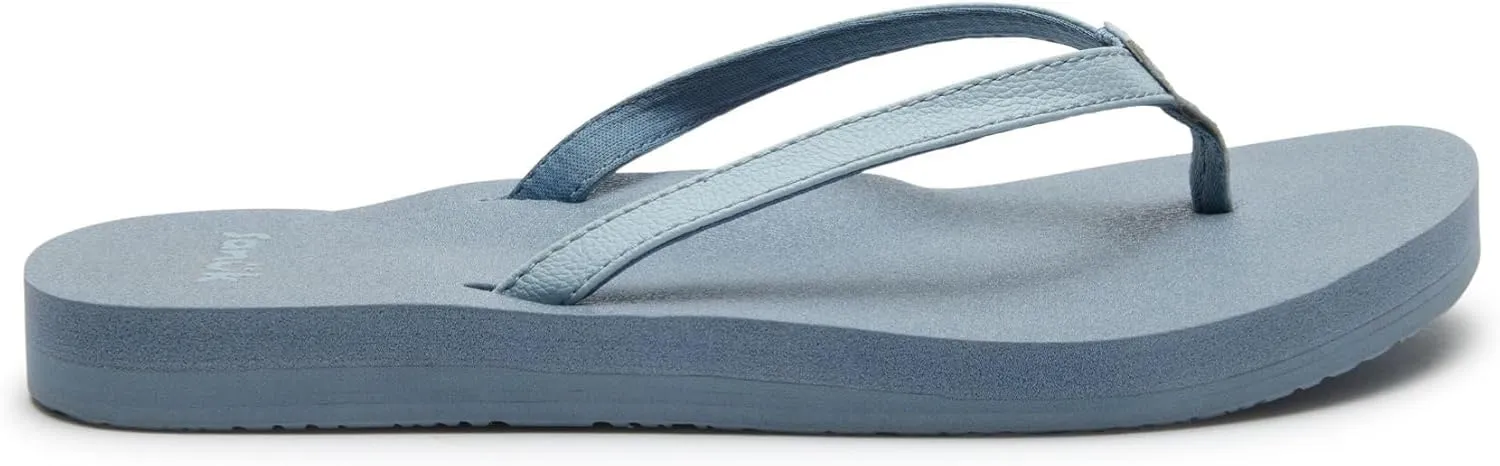 Sanuk Yoga Joy | Flip Flops for Women | Yoga Sandals For Women | Women's Beach Sandals | Memory Foam Footbed