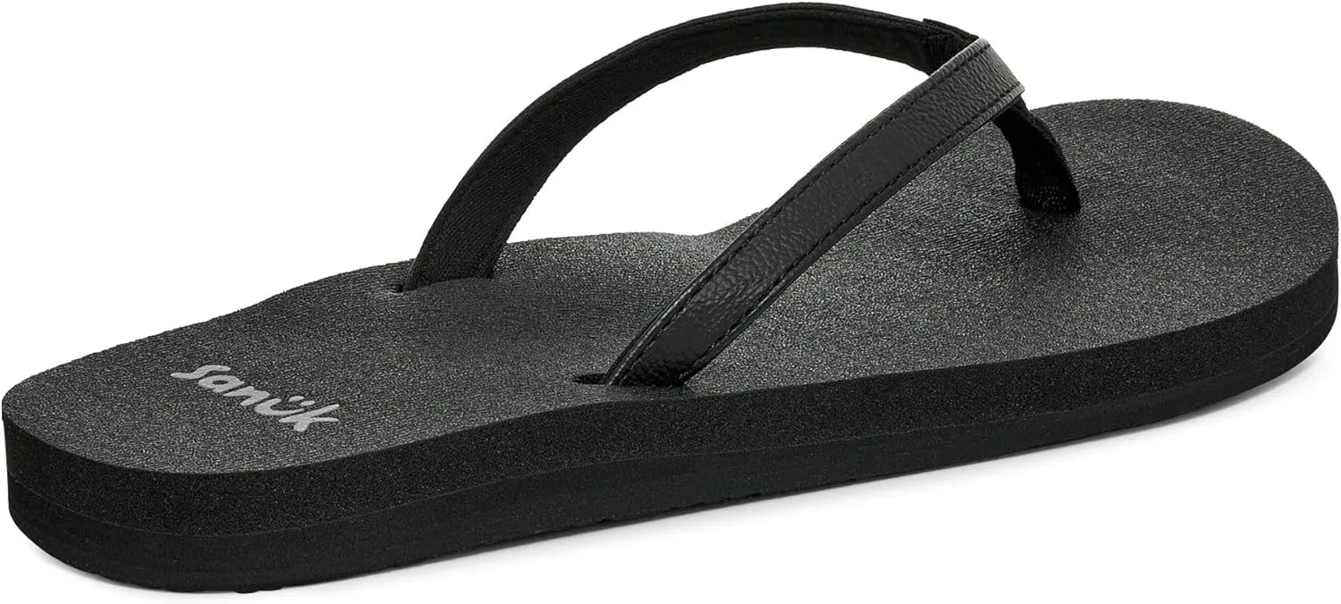 Sanuk Yoga Joy | Flip Flops for Women | Yoga Sandals For Women | Women's Beach Sandals | Memory Foam Footbed