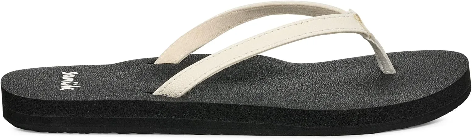 Sanuk Yoga Joy | Flip Flops for Women | Yoga Sandals For Women | Women's Beach Sandals | Memory Foam Footbed