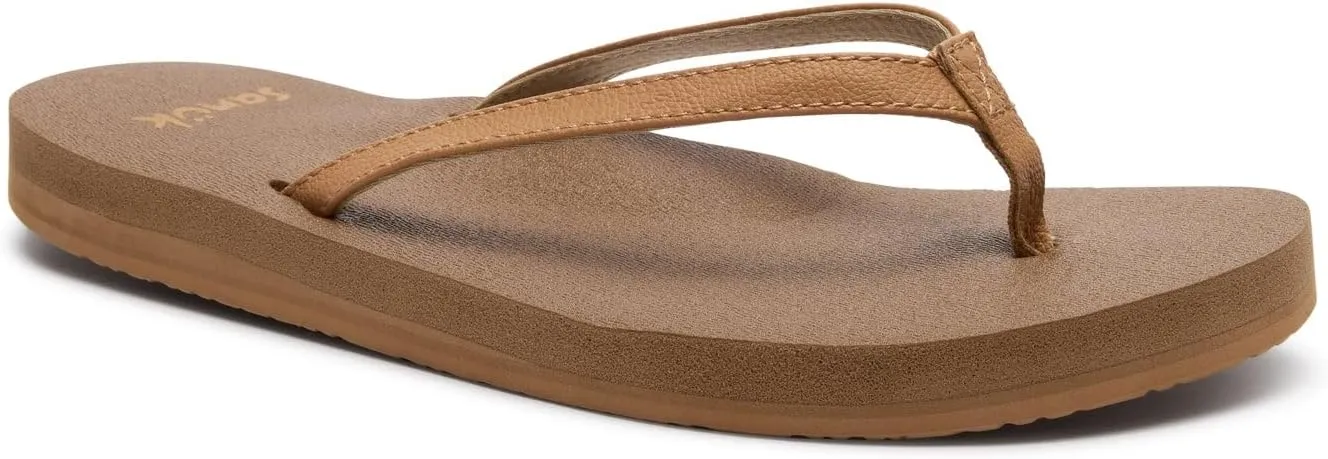 Sanuk Yoga Joy | Flip Flops for Women | Yoga Sandals For Women | Women's Beach Sandals | Memory Foam Footbed