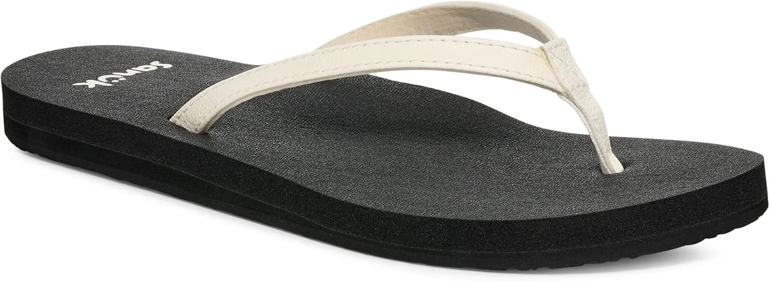 Sanuk Yoga Joy | Flip Flops for Women | Yoga Sandals For Women | Women's Beach Sandals | Memory Foam Footbed