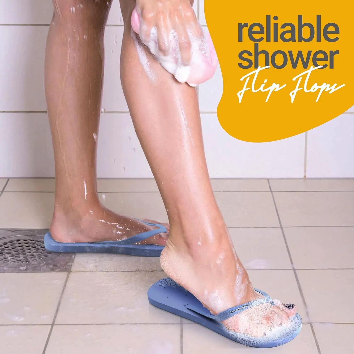 Shower Shoez Women's Non-Slip Pool Dorm Water Sandals Flip Flops