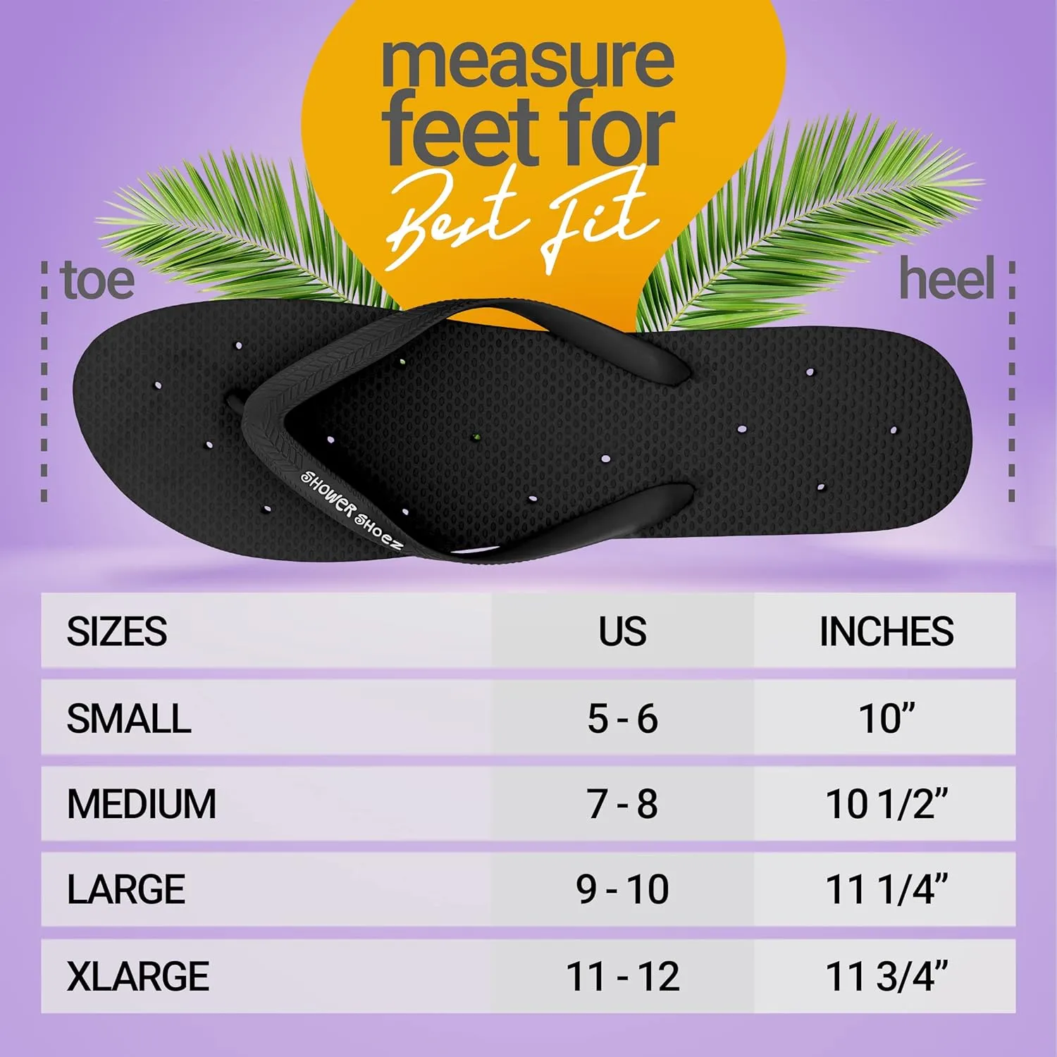 Shower Shoez Women's Non-Slip Pool Dorm Water Sandals Flip Flops