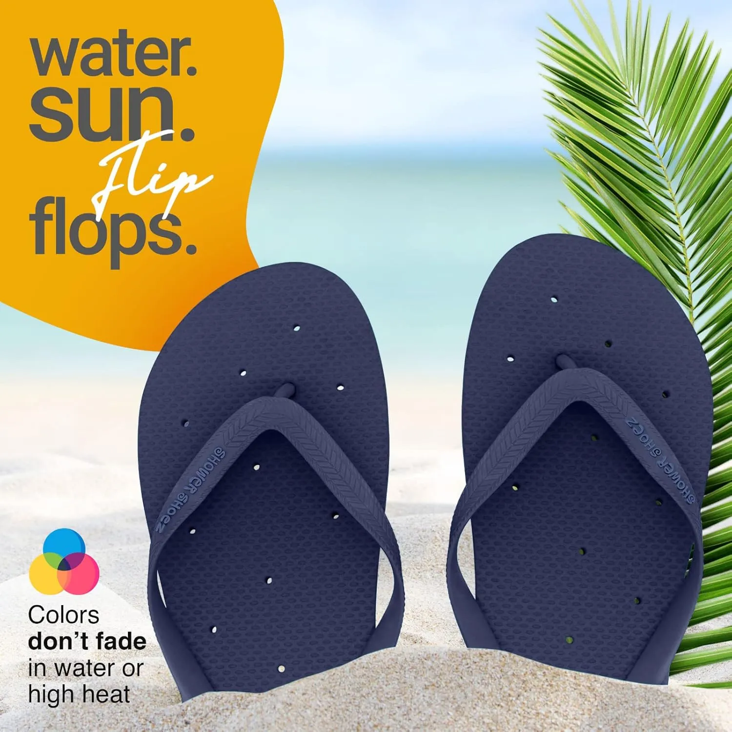 Shower Shoez Women's Non-Slip Pool Dorm Water Sandals Flip Flops