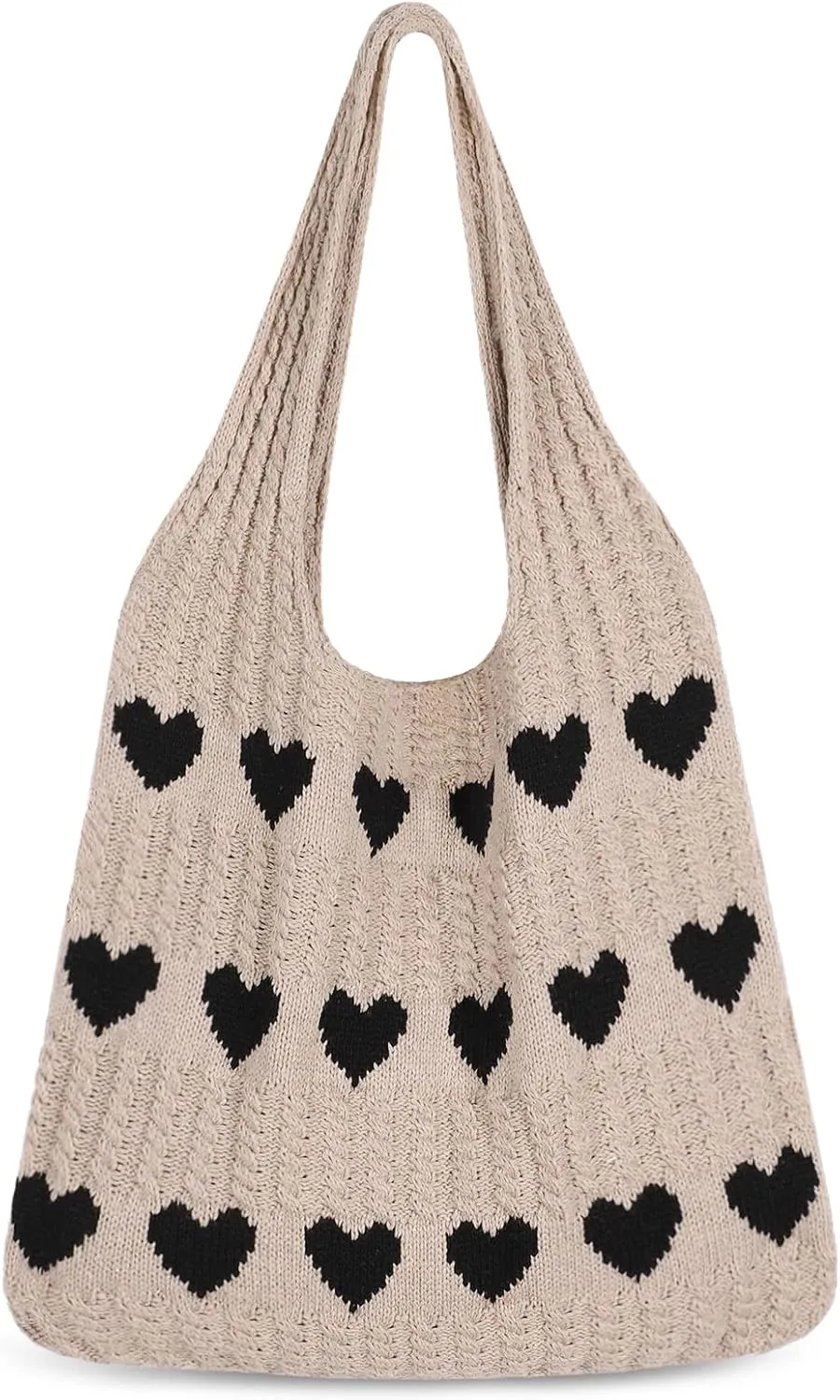 Sightor Crochet Tote Bag, Mesh Beach Bag Knit Summer Hobo Bag Vacation Boho Tote Bag for Women