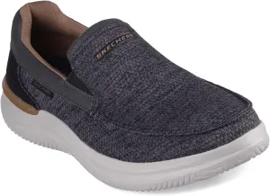 Skechers USA Men's Men's Hasting-Marco Sneaker, Grey/Bllack, 14