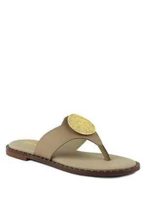 Slip-On Embellished Flat Sandals