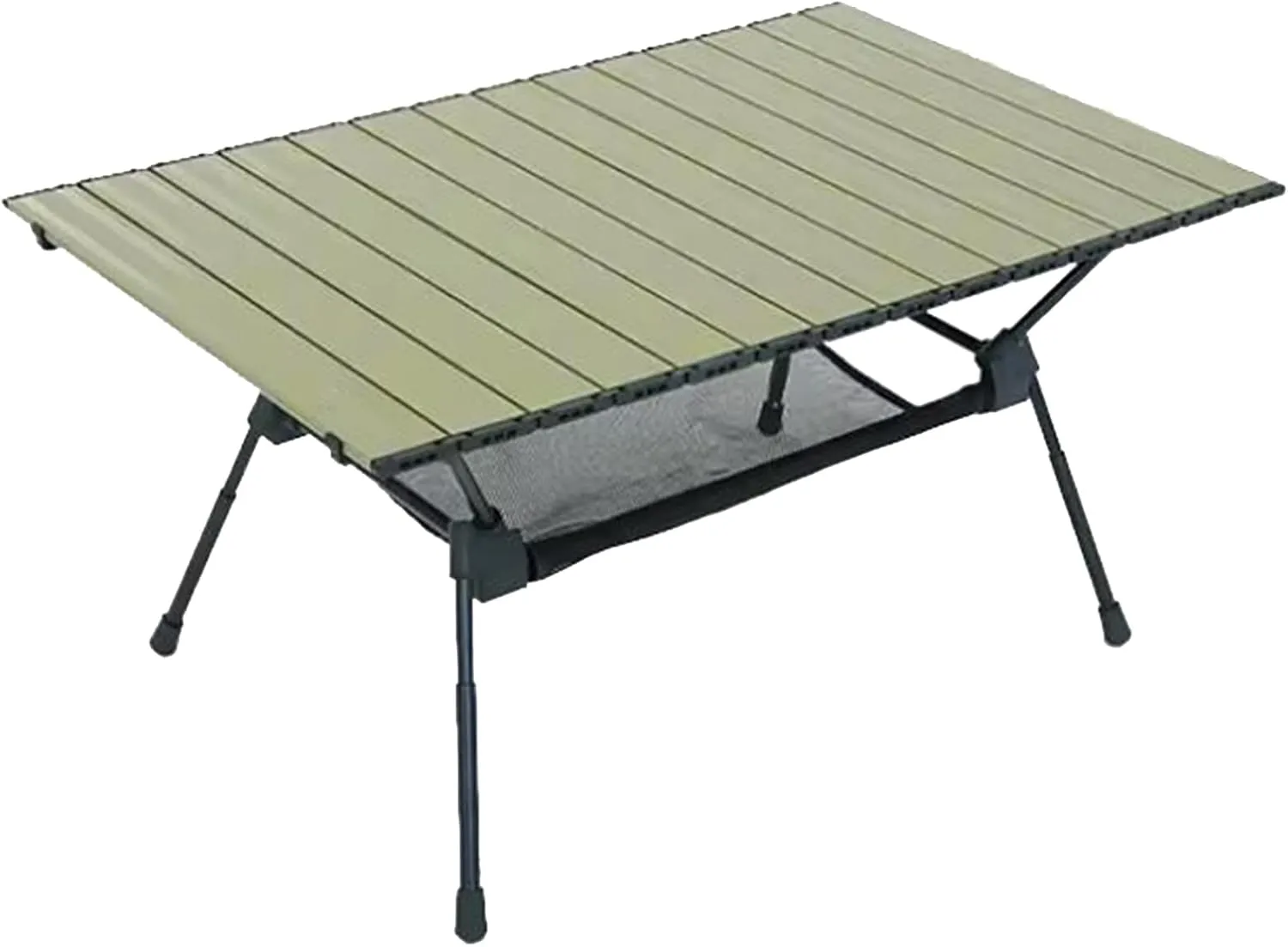 SOBOUR Camping Table with Storage Aluminum Camping Table Roll Up Tables for Camping with Carry Bag Multi-Purpose for Camping Hiking