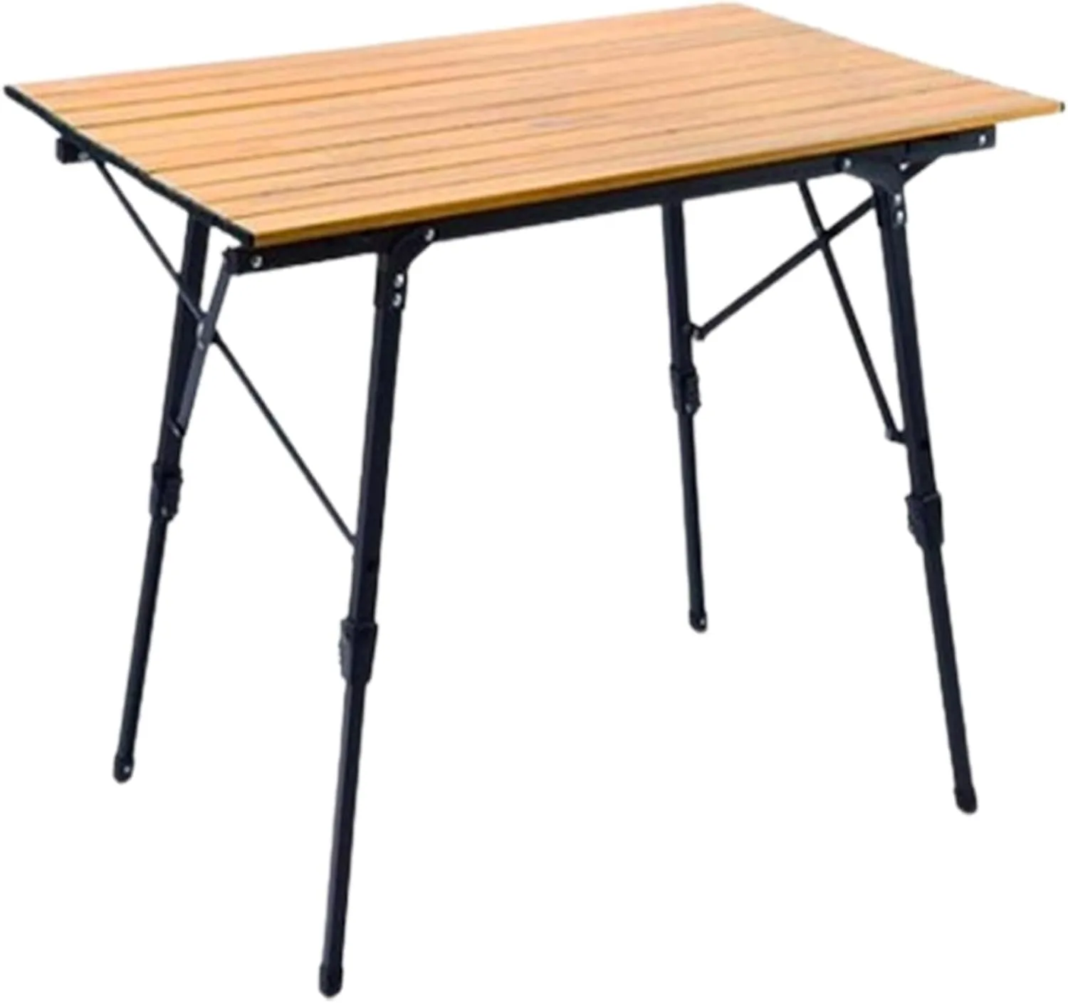 SOBOUR Lifting Camping Table Folding Tables for Camping Aluminum Roll-up Table Adjustable Table Legs for Indoor & Outdoor Party