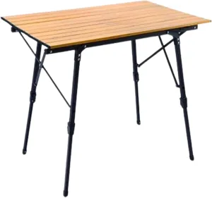 SOBOUR Lifting Camping Table Folding Tables for Camping Aluminum Roll-up Table Adjustable Table Legs for Indoor & Outdoor Party