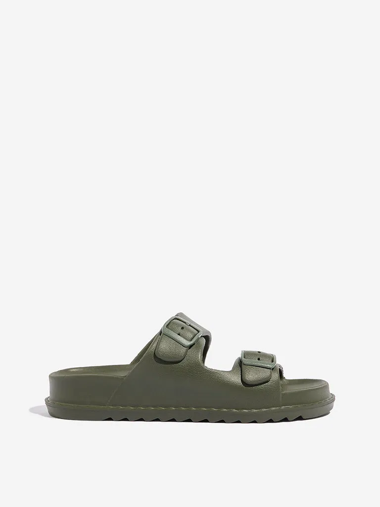 SOLEPLAY Olive Double Band Flip-Flop