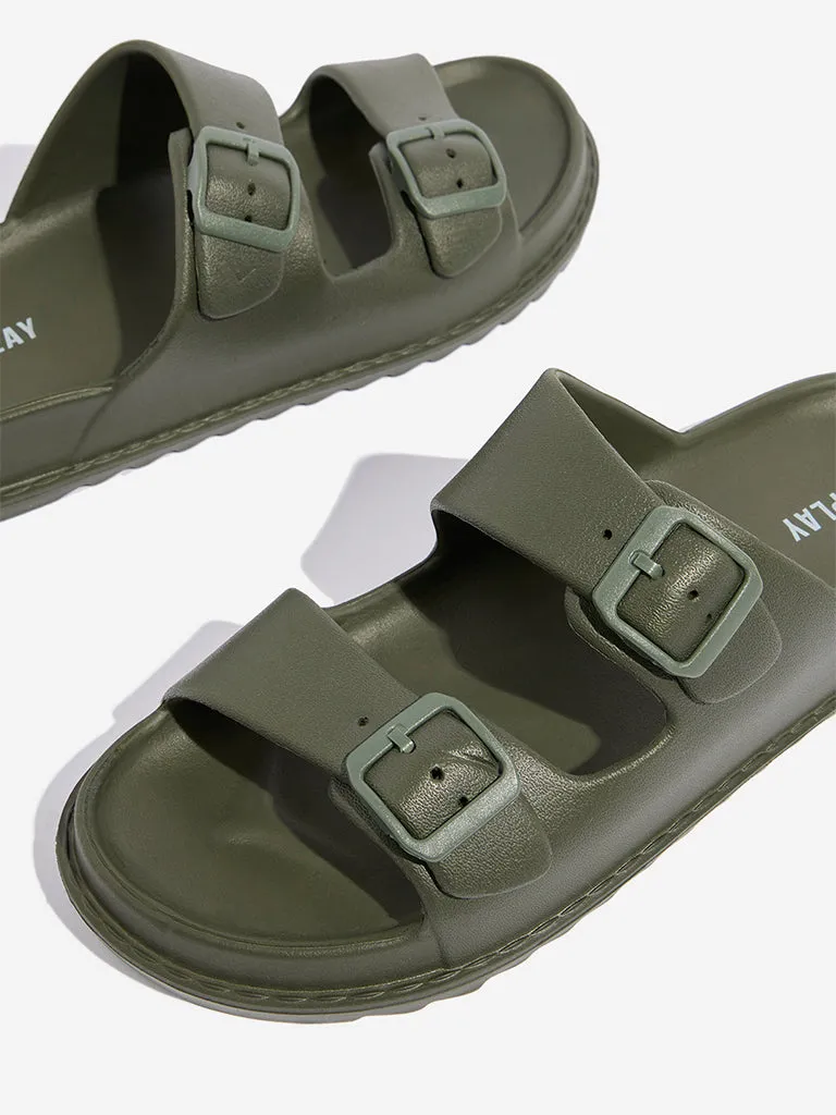 SOLEPLAY Olive Double Band Flip-Flop