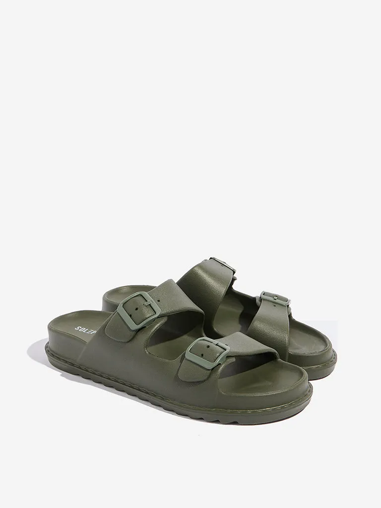 SOLEPLAY Olive Double Band Flip-Flop