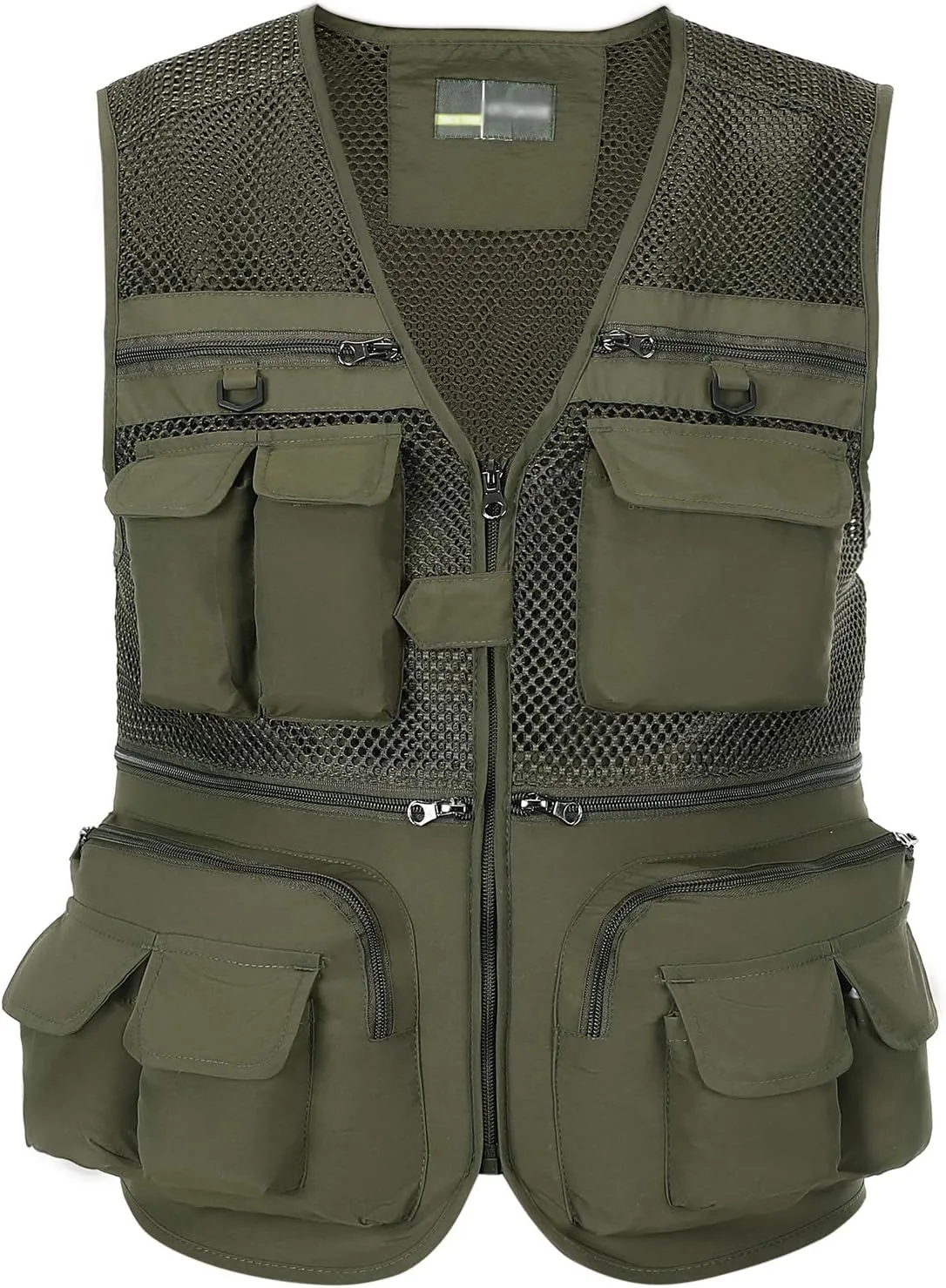 Spanye Mens Fishing Hunting Vest Outdoor Travel Utility Vest Tactical Work Jacket Multi Pocket