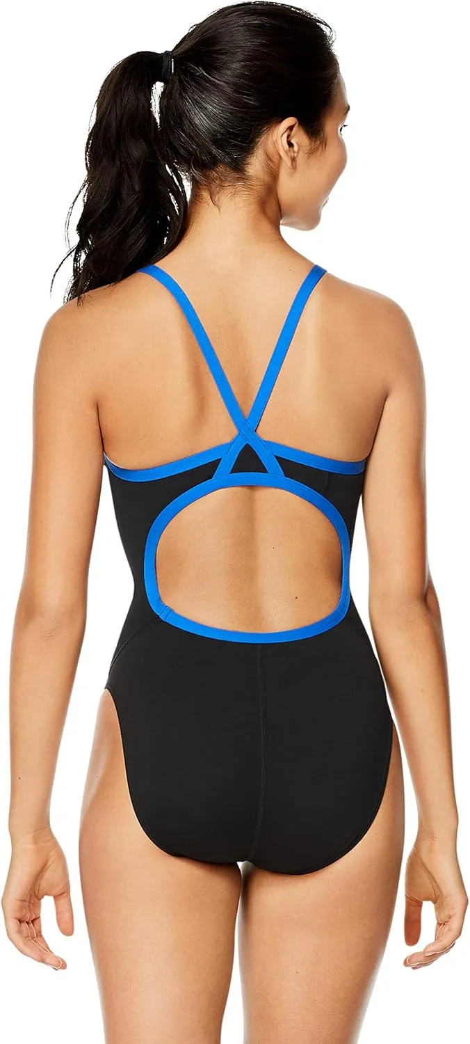 Speedo Women's Swimsuit One Piece Endurance  Flyback Solid Adult Team Colors