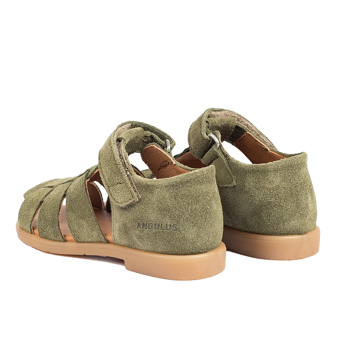 Starter sandal with open toe and velcro closure