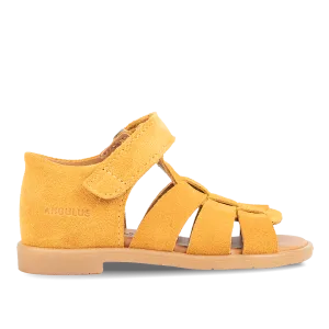 Starter sandal with open toe and velcro closure