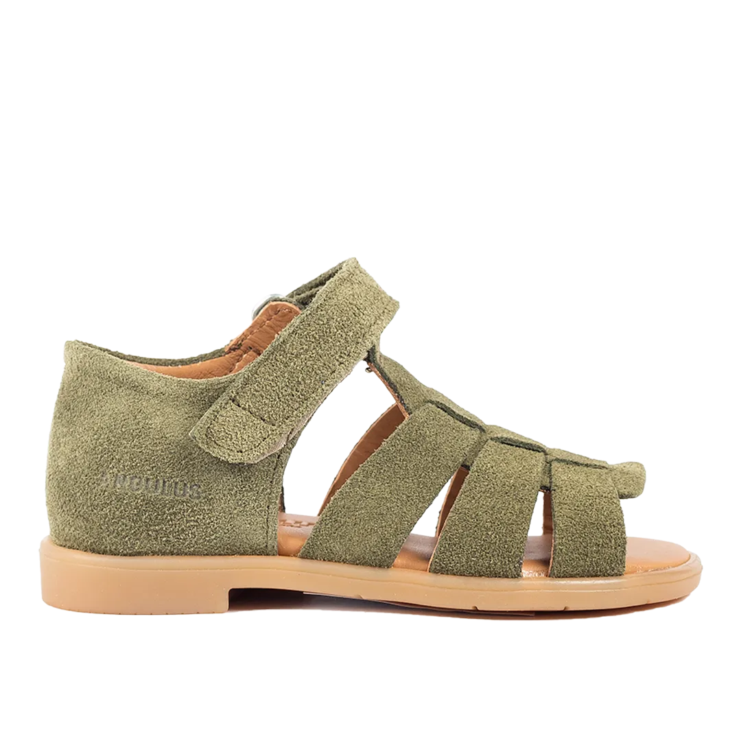 Starter sandal with open toe and velcro closure