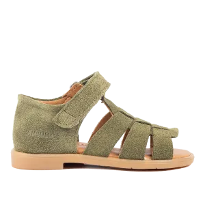 Starter sandal with open toe and velcro closure