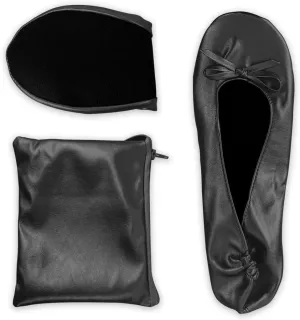 Stylish Foldable Ballet Flats for Women Portable Roll Up Travel Shoes for Wedding Bridesmaid Includes Carrying Pouch