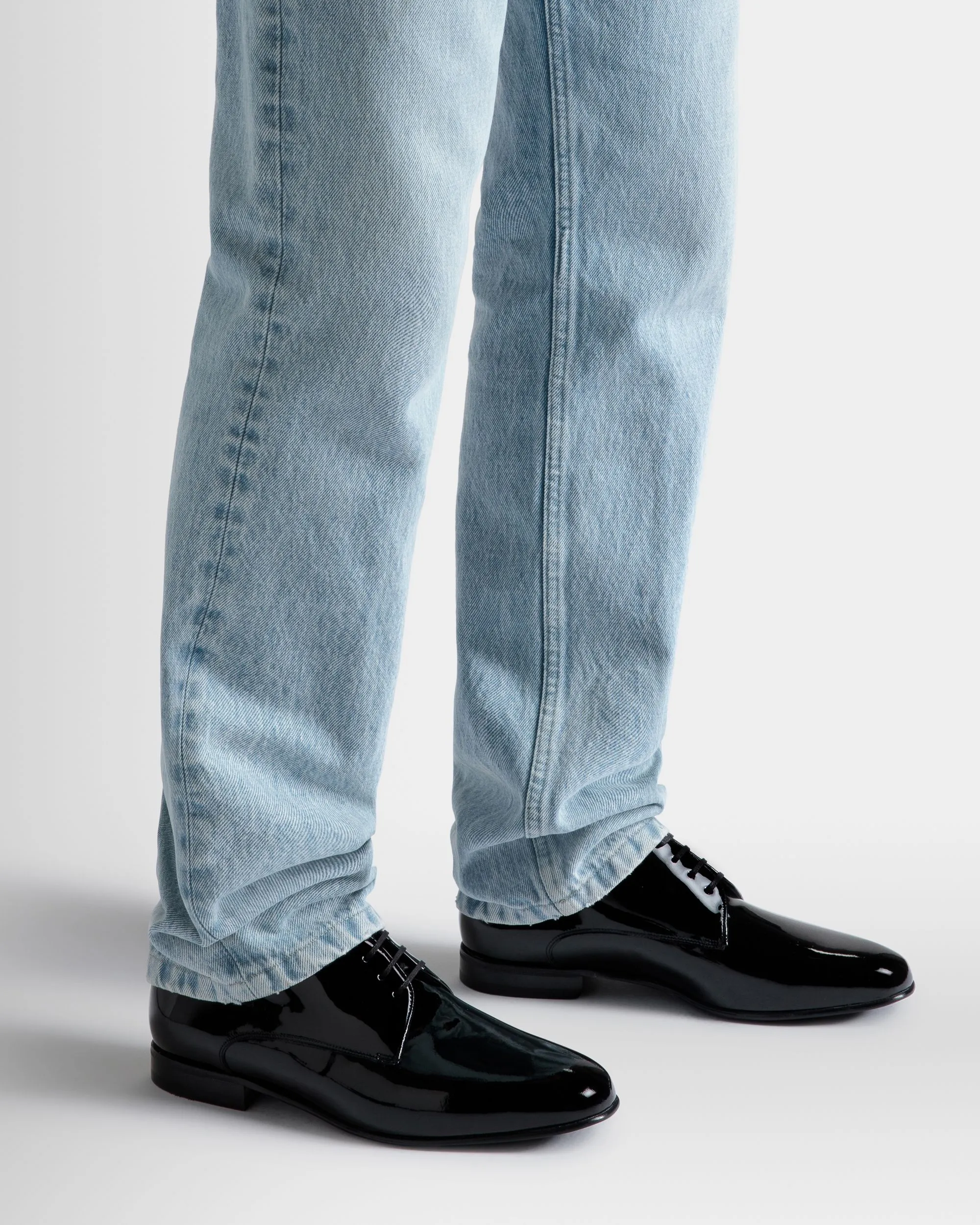 Suisse Derby in Black Patent Leather