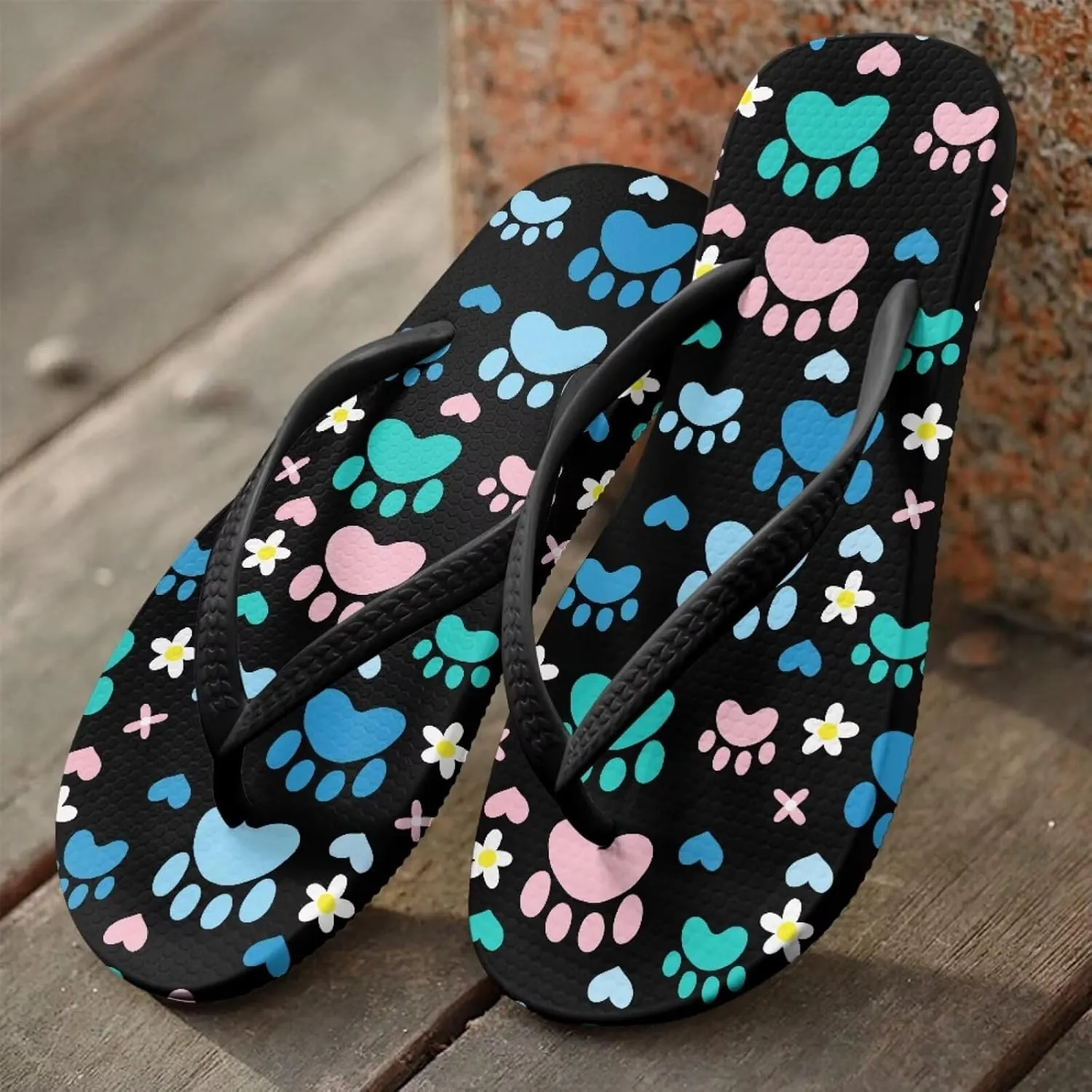 Summer Slides for Women Non Slip EVA Sole Pool Sandals with Shock Resistant Quick-Dry Beach Flip Flops