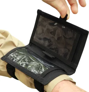 Tactical Wristband Dope Card Holder Sniper Data Book Quarterback Sleeve Wrist Coaches Football Play Wristbands Youth Flag Armband Sports Coach Playbook Adult
