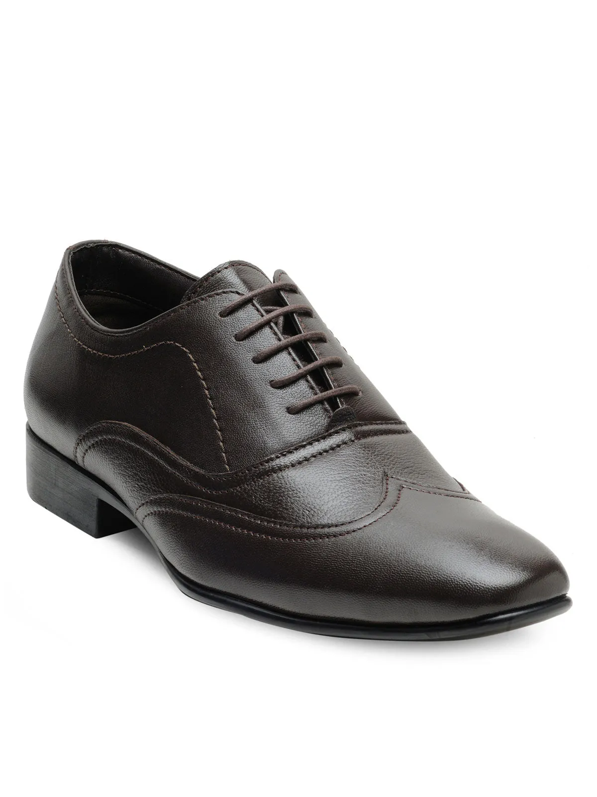 Teakwood Leather Men's Brown Derby Shoes