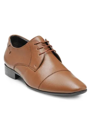 Teakwood Leather Men's Tan Derby Shoes