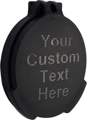 Tenebraex Personalized Objective Flip Up Scope Cover for Leica Visus 1-4x24, Nightforce NX8 1-8x24, Trijicon ACOG 1-6x24