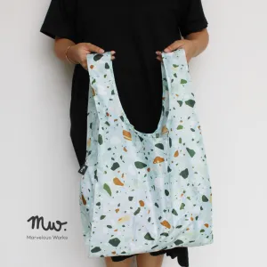 Terrazzo Mint - Foldable Reusable Eco Bag