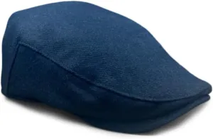 The Original Boston Scally Cap - The Pub Mens Flat Hat - 90 Degree Seam Newsboy Cap for Men - Black