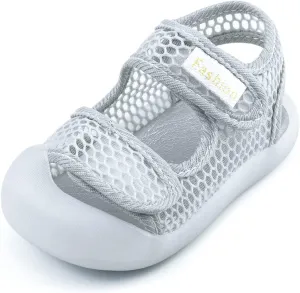 Toddler Boys Girls Unisex Baby Summer Sport Sandals Closed Toe Non-Slip Rubber Sole Pool Beach Mesh Sneakers Lightweight Outdoor Water Shoes