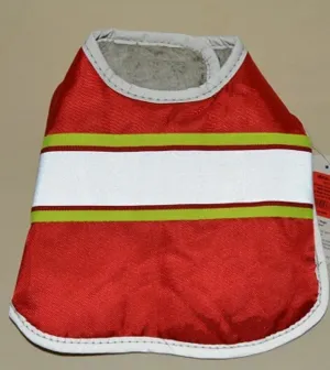 TOP PAW Dog's Red Fur Lined Vest with Reflective Stripe - Size X-Small