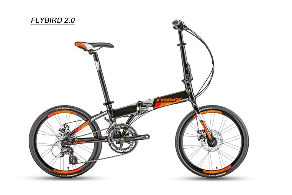Trinx Folding Mountain Bike Flybird 2.0 Alloy 20' Shimano Components