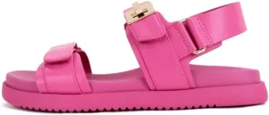 TruFox Women's Flat Sandals Comfort Adjustable Double Strap Slip on Molded Footbed