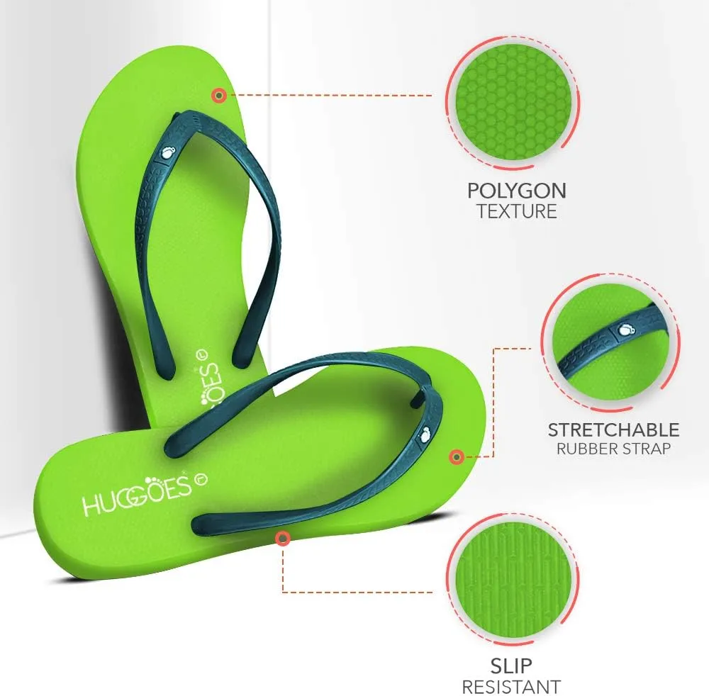Ultra Soft Comfortable Natural Rubber Summer Beach Flip Flops For Women