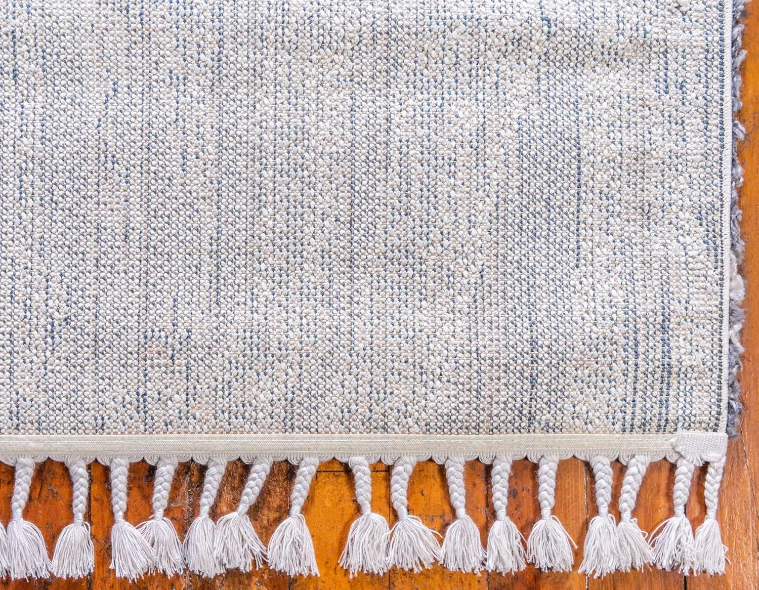 Unique Loom Hygge Shag Collection Area Rug - Valley (2' 7" x 8' 2" Runner, Gray/ Beige)