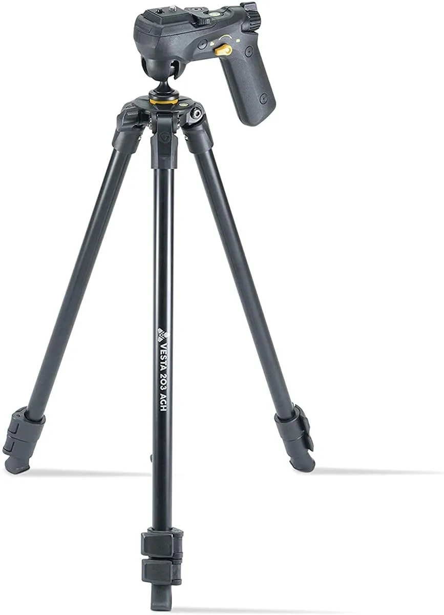 VANGUARD Vesta 203AGH 3-Section Aluminum Tripod with GH-45 Pistol Grip Head Black
