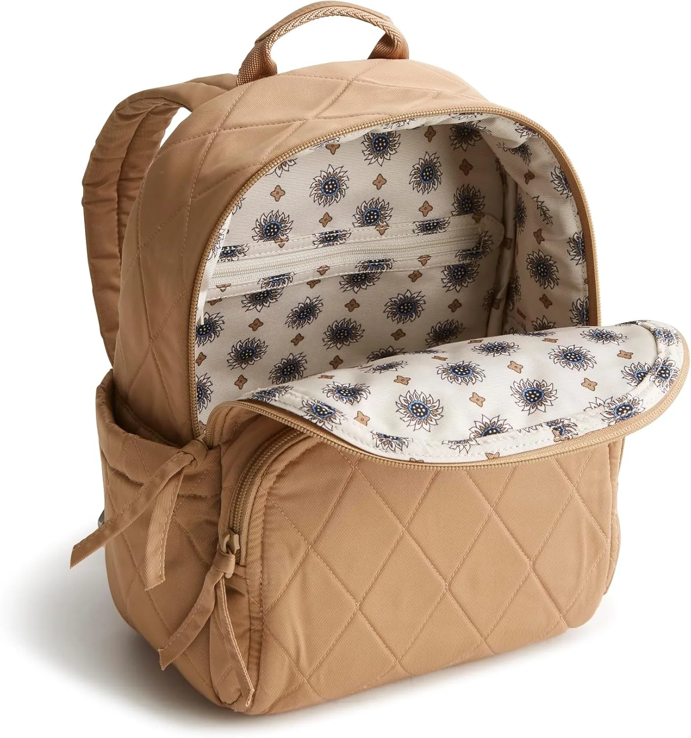 Vera Bradley Women's Performance Twill Small Banbury Backpack, Tiger's Eye, One Size