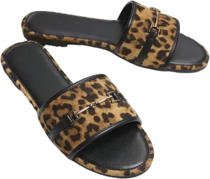 Verdusa Women's Open Toe Slides Single Band Slip On Flat Sandals Summer Shoes
