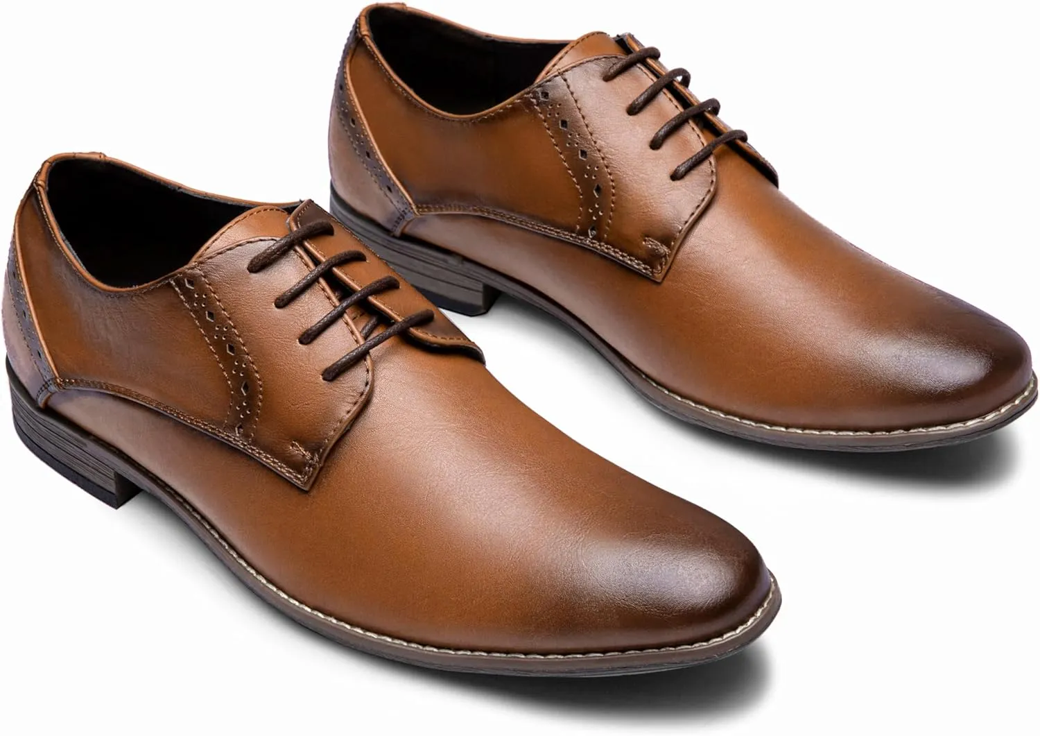 Vostey Men's Dress Shoes Formal Oxford Shoes Classic Lace Up Derby Shoes