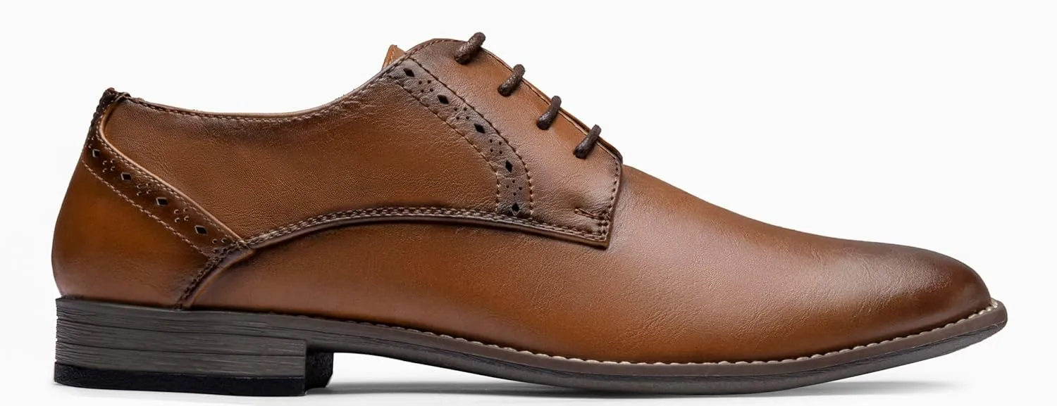 Vostey Men's Dress Shoes Formal Oxford Shoes Classic Lace Up Derby Shoes