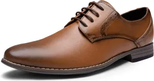 Vostey Men's Dress Shoes Formal Oxford Shoes Classic Lace Up Derby Shoes