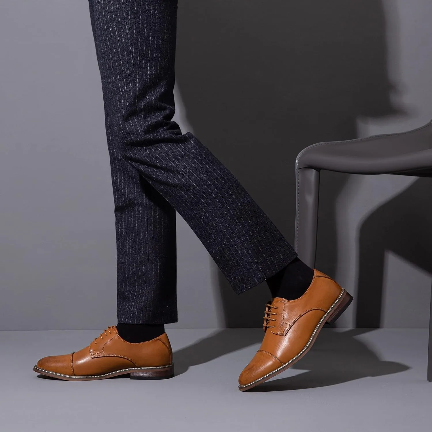 Vostey Men's Dress Shoes Oxford Shoes Formal Dress Shoes for Men Business Derby Shoes