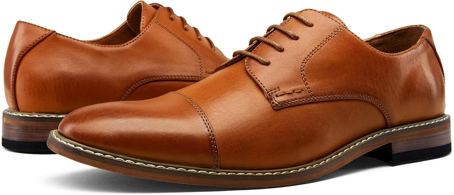 Vostey Men's Dress Shoes Oxford Shoes Formal Dress Shoes for Men Business Derby Shoes
